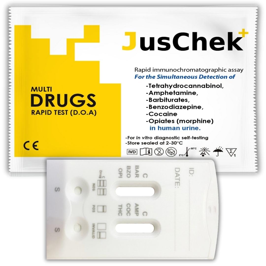 JUSCheck DOA 6 Panel Urine Drug Test Kit - Pack of 1 Cassette-picture-32