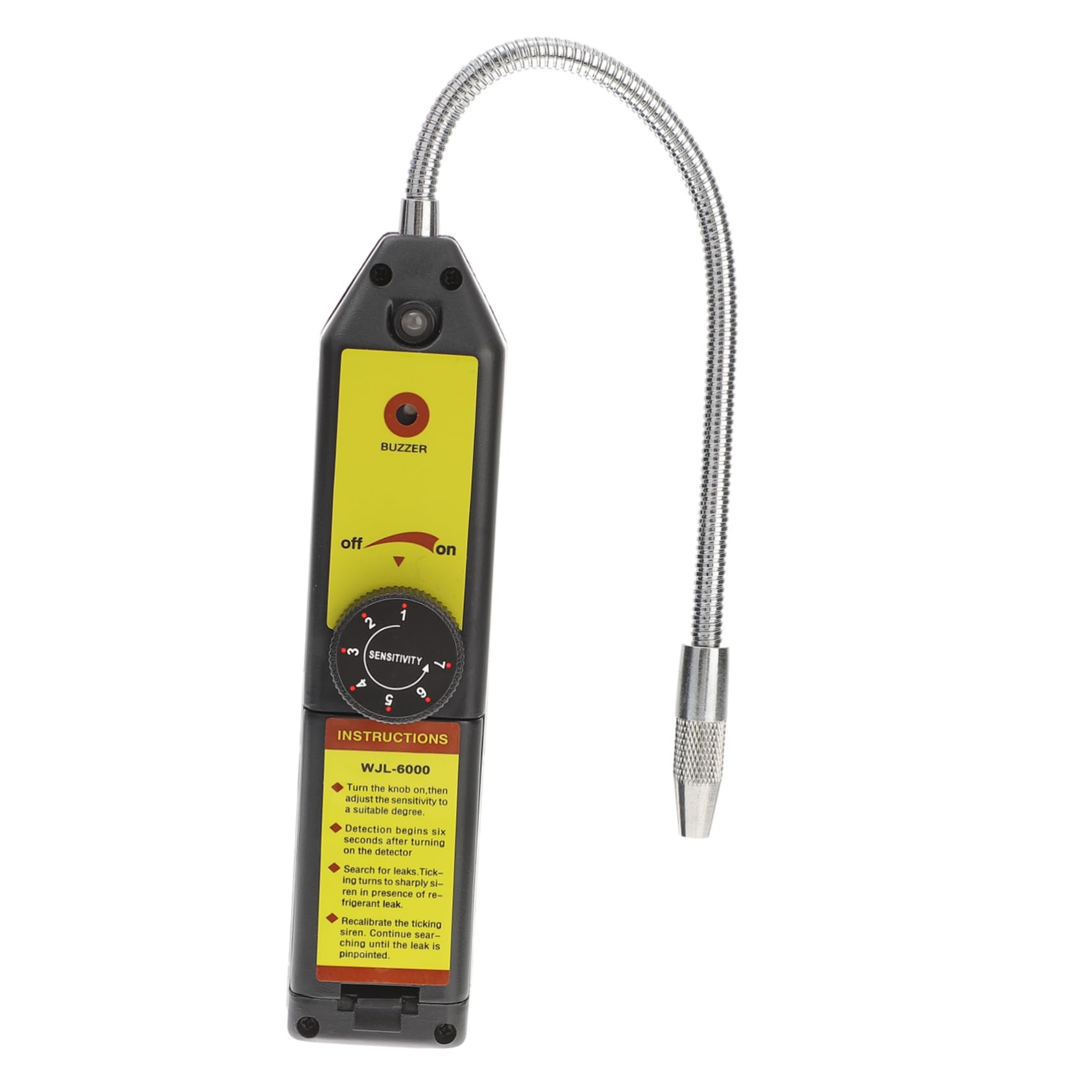 SHINEOFI Detector de Fugas de Refrigerante Herramienta para HVAC de Seguimiento Automático Alta Sensibilidad Comprobador de Gas Sonido de Advertencia 1