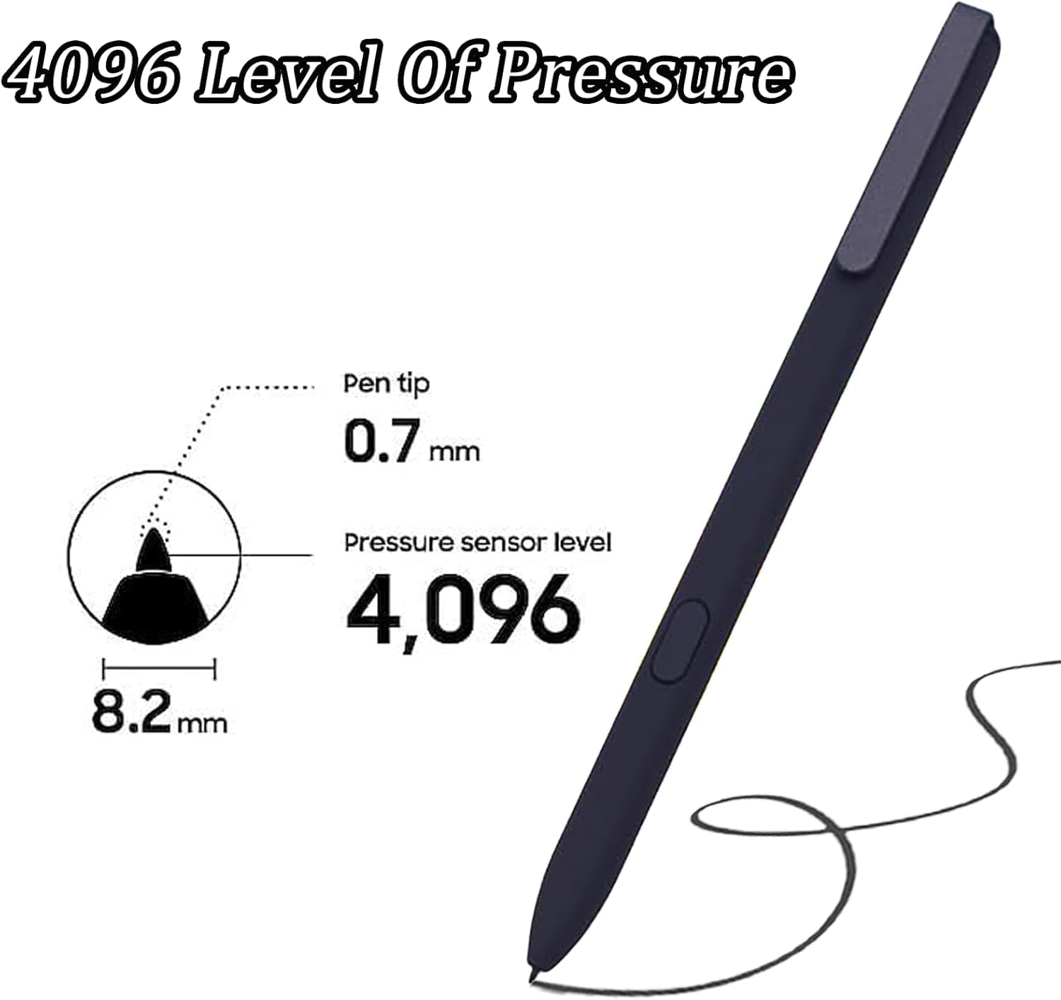 Lápiz Compatible con BOOX Stylus Pen Note Air 3C,3 B/N para Tablet 10.3 ePaper para Note Air 2/Air 2 Plus para Tab Ultra C Pro,Tab X 13 para Tablet Note MAX 13.3 (Negro)