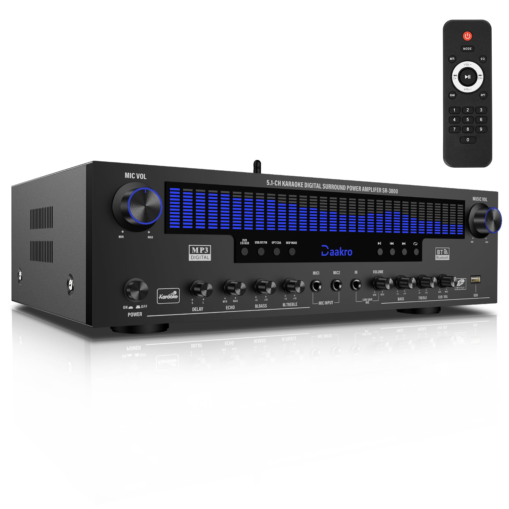 Daakro Stereo Receivers SR-3800