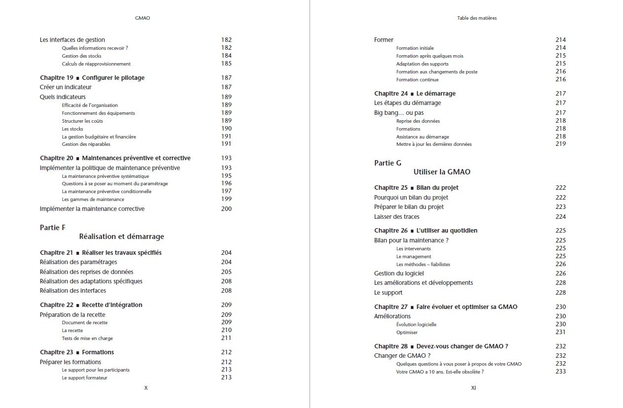 GMAO: Choix - Mise en place - Utilisation - Efficience