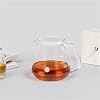 Compatible con jarra de vidrio para café Timemore, jarra de vidrio resistente al calor con mango ergonómico y pico de precisión 7