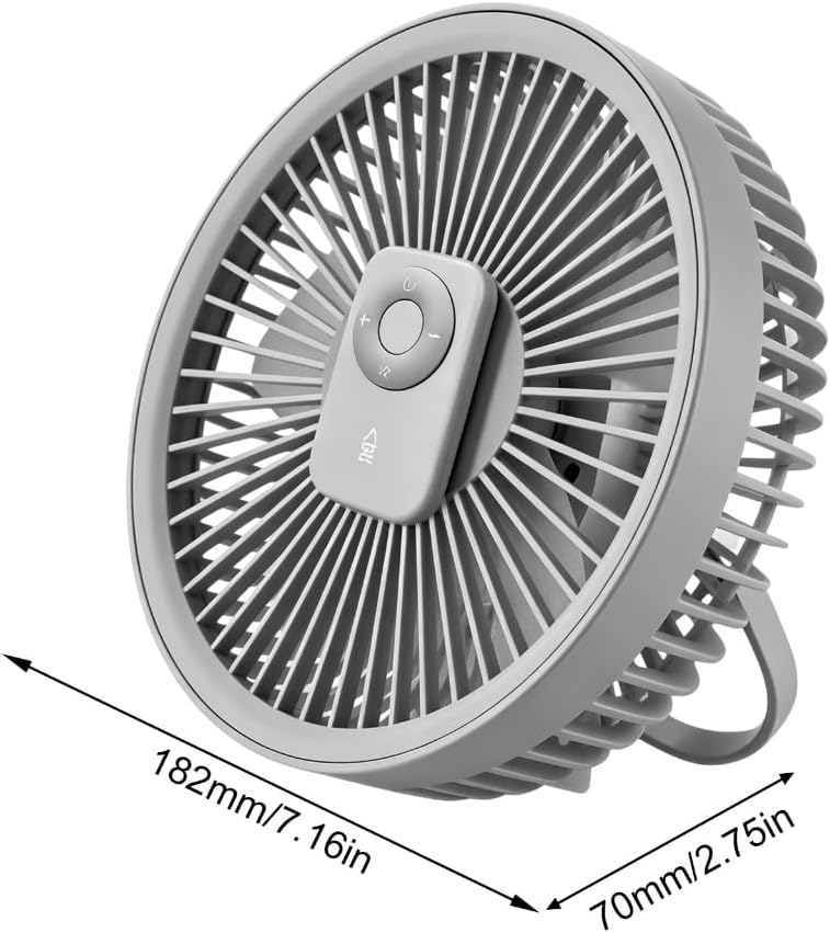 Rechargeable Led Camping Fan Light Rechargeable With Hook Portable Hanging Multifunctional Stand Ceiling Light
