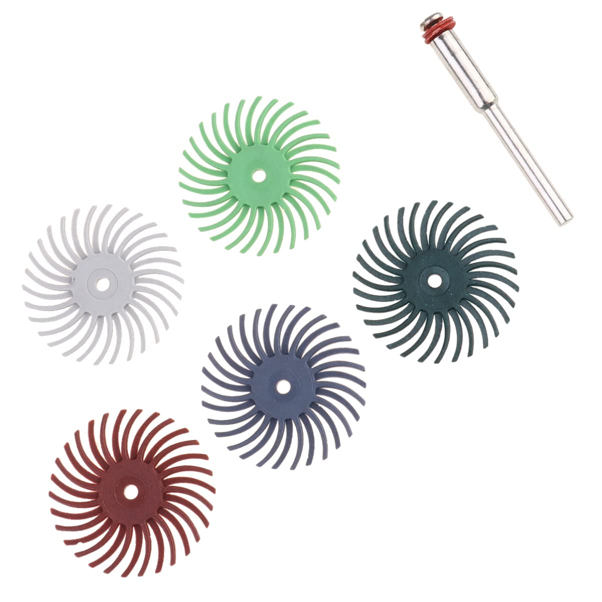 VILLCASE Radial Bristle Disc Radial Bristle disc kit Radial Bristle disc for Wood Radial Bristle disc 3 inch Kit with