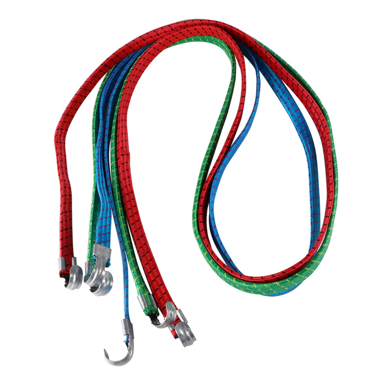 Cinghie Fissaggio Bagagli in Nylon 10 Pezzi per Viaggio | Lunghezza Regolabile, Resistente All'usura, Accessorio per Trasporto e Fissaggio su Portapacchi Colore Casuale