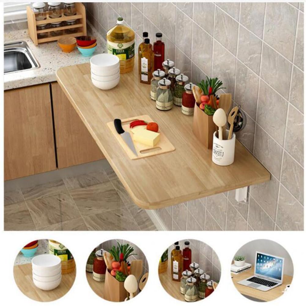Faltbarer Wandschreibtisch für Laptop Platzsparender MDF Schreibtisch für Heimbüro modernes Design einfache Installazione ideale per Arbeitsplatz und Trainingsbank.
