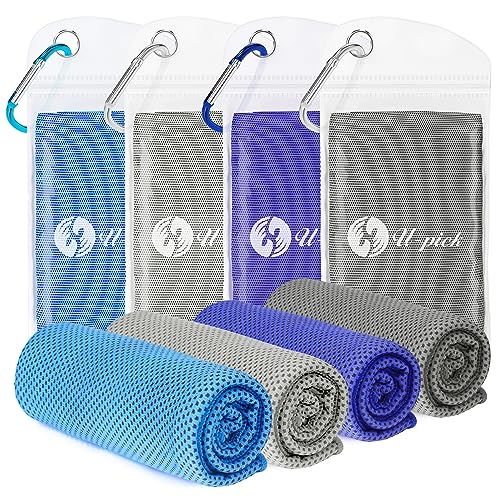 U-pick Cooling Towels for Hot Weather, Soft Instant Cold Breathable Towel, Chilly Rags for Neck, Sweat Towels for Gym, Yoga, Golf, Tennis, Workout, Travel & More Activities