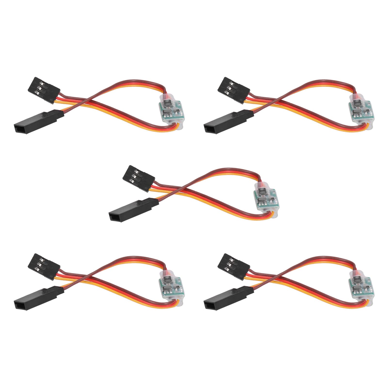 5 Pièces Inverseur de Signal Servo ABS 3.6V-24V 5A Haute Précision Fils Durables pour Drones et Voitures Télécommandées RC