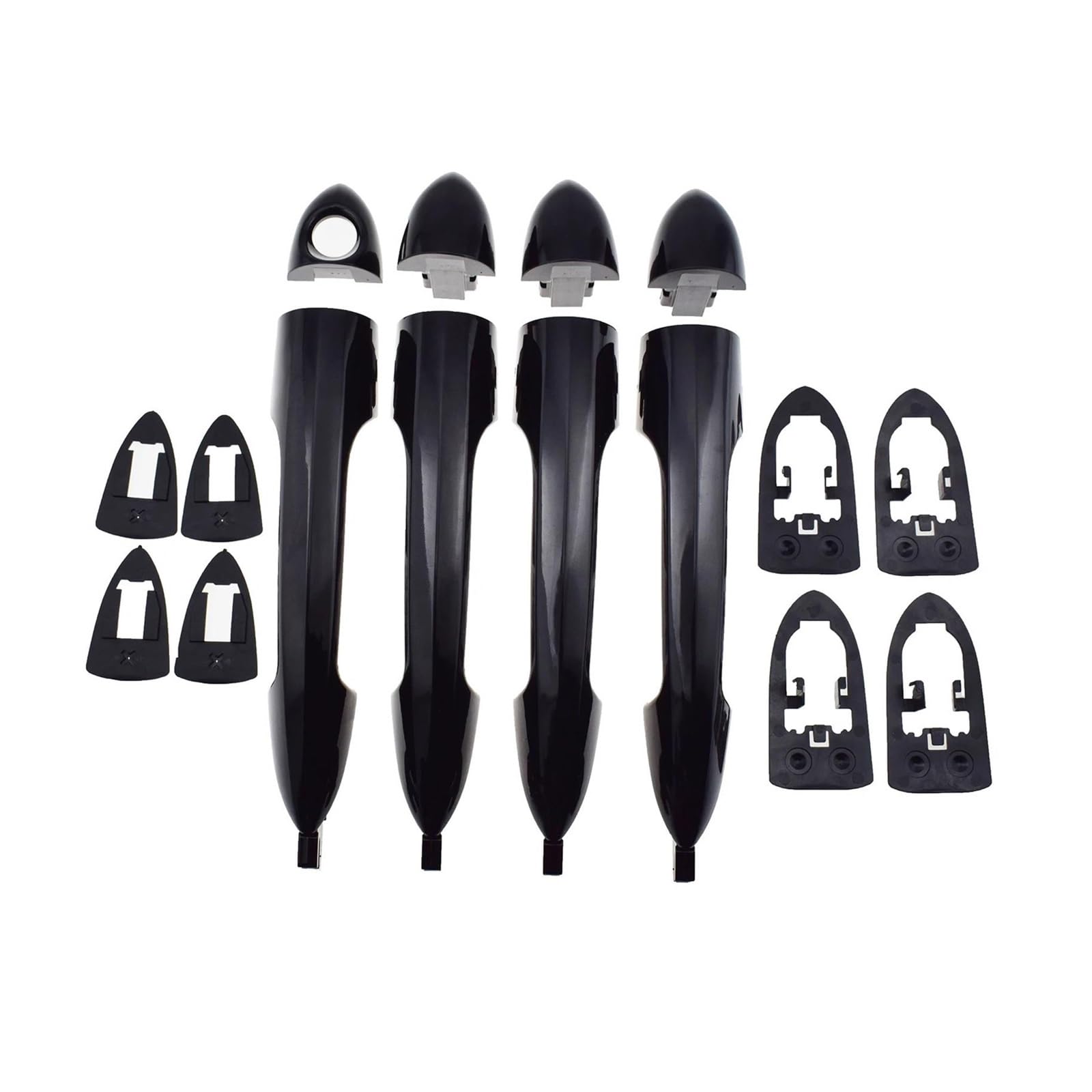 EVEKHAHHRB Exterior Door Handle 1PCS for Alfa for Romeo 147 for Giulietta for Mito Front Rear Left Rear Exterior Door Handles Outer Door Handle(4PCS a Kit)