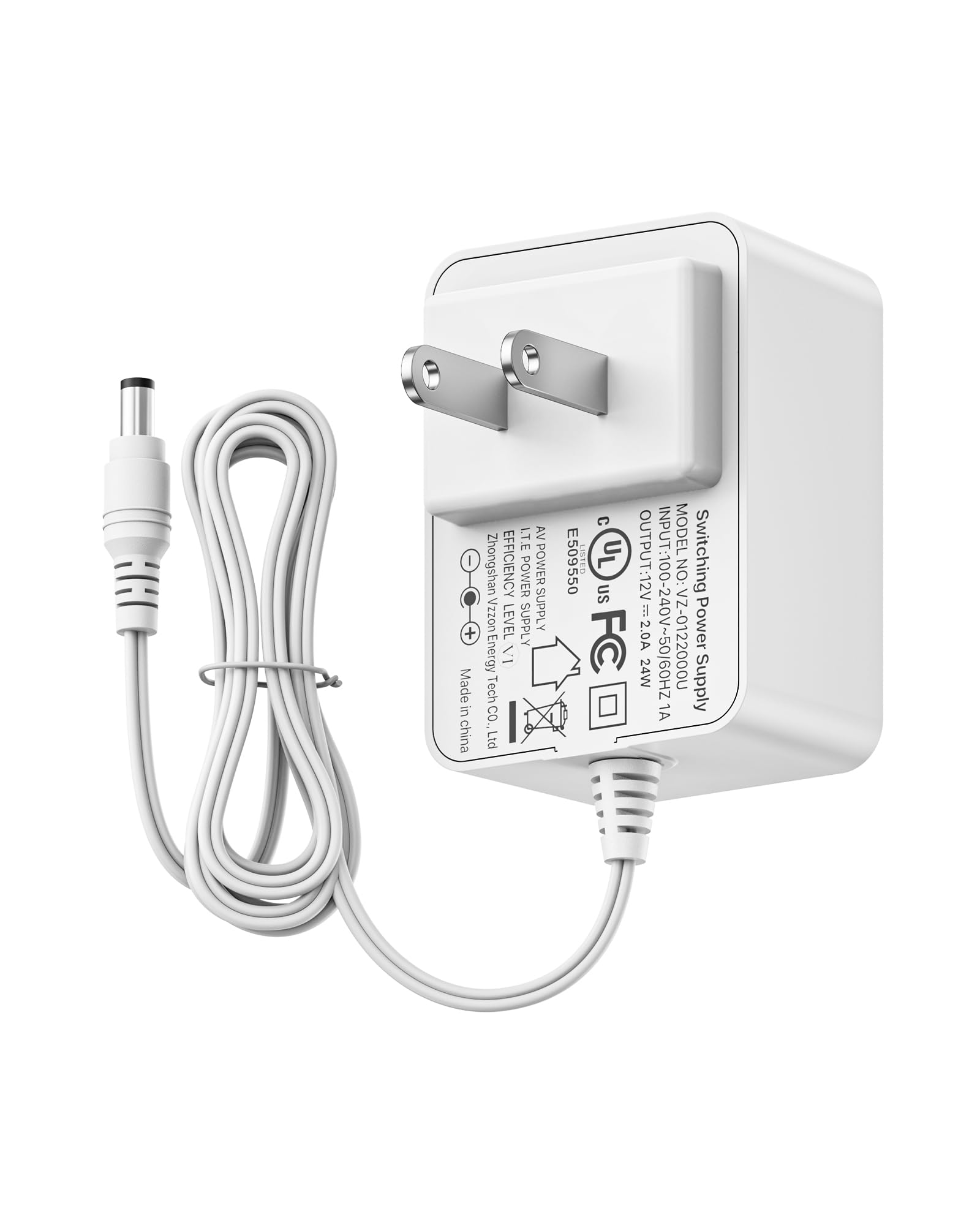 ZOSI DC 12V 2A US CCTV Power Supply Adapter for Home Security Camera Surveillance System