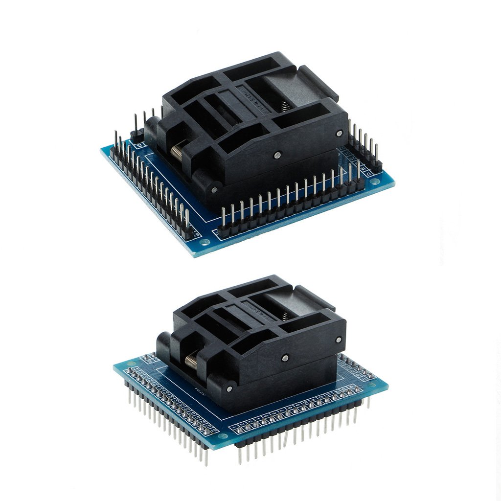 Blocco di conversione Adattatore di Programmazione Presa di Prova per 0,5 m QFP64 TQFP64 LQFP64 IC - D