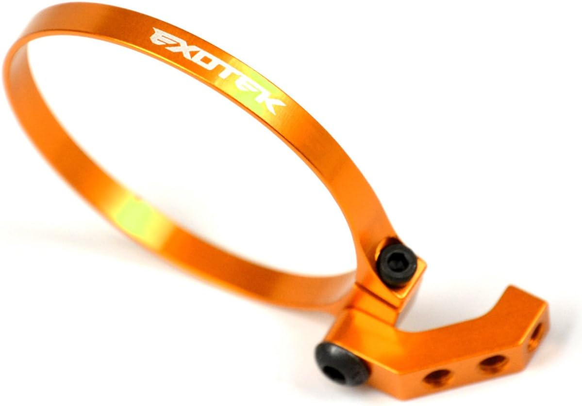 Exotek 1718ORG Exo Fan Mount-Clamp On Set, Angled for 1/10 Buggies, Trucks, & Sedans (Orange)