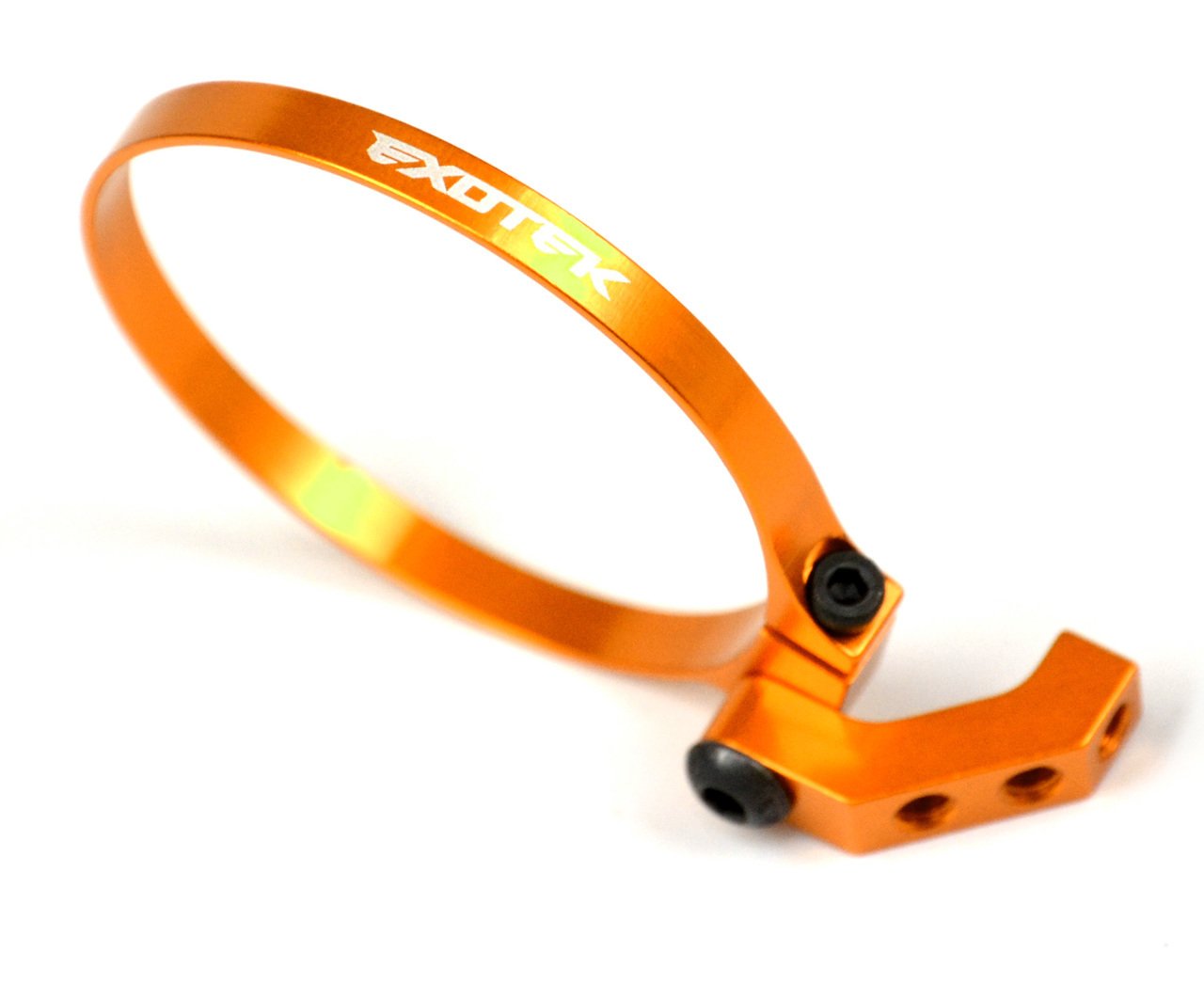 Exotek 1718ORG Exo Fan Mount-Clamp On Set, Angled for 1/10 Buggies, Trucks, & Sedans (Orange)
