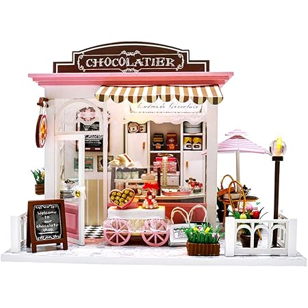Amazon Com Tody Miniature Dollhouse Kit Diy Dollhouse Wooden Miniature Furniture Kit Mini Pink Chocolate Store With Led Light Sweet Birthday For Adults Girls 1 24 Scale With Dust Cover Toys Games Amazon Com Tody Miniature Dollhouse Kit Diy Dollhouse Wooden Miniature Furniture Kit Mini Pink Chocolate Store With Led Light Sweet Birthday For Adults Girls 1 24 Scale With Dust Cover Toys Games