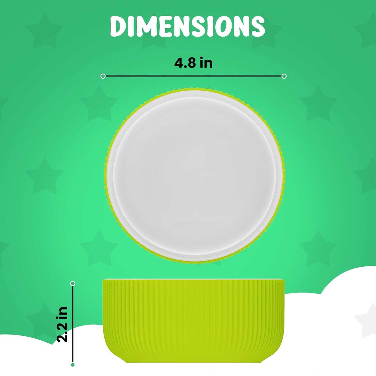 Jayour Kids Porcelain Bowls with Anti-Slip Silicone Sleeves | Microwave & Dishwasher Safe | Premium Toddler Bowls for Eating | Perfect for Toddlers & Kids - Set of 4