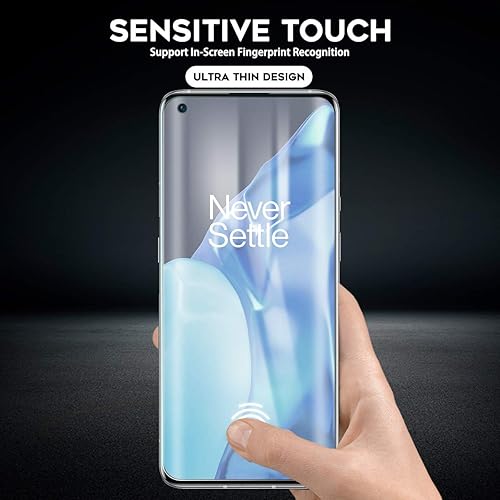 Miniatura 4 de Orzero Protector de pantalla de TPU compatible con OnePlus 9 Pro (no de vidrio), con herramienta de alineación, alta definición, sin burbujas,