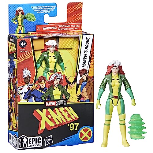 Image of Marvel Epic Hero Series Rogue Action Figure, 4-Inch X-Men Action Figures, Ages 4 and Up