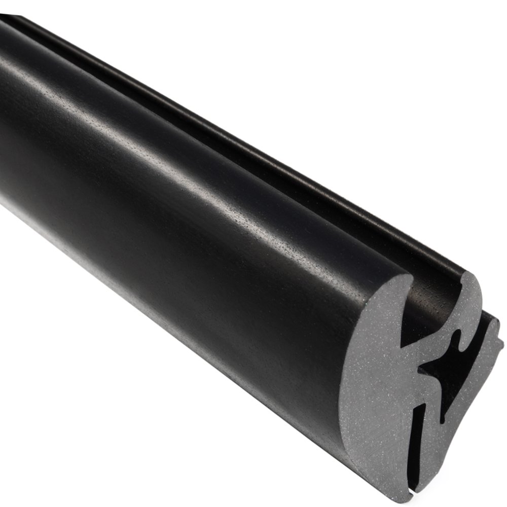 Trim-Lok EPDM Dense Rubber Window Locking Gasket – Fits 1/4” Glass and 1/16” Panel Edge, 25’ Length – One-Piece Locking System (Inline), Weather Stripping Seal for Stationary Windows or Windshields