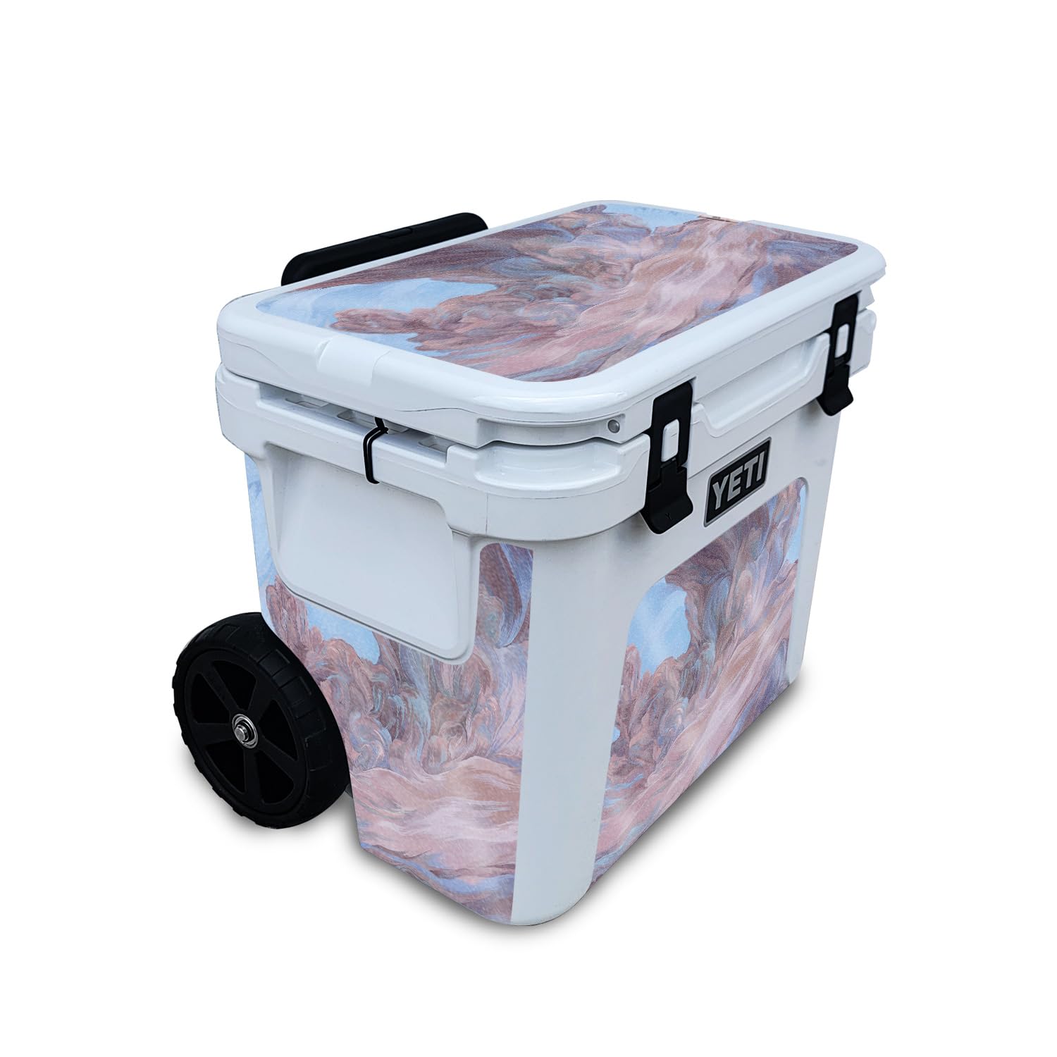 Glossy Glitter Skin Compatible with Yeti Roadie 32 Wheeled Cooler - Monsoon - Premium 3M Vinyl Protective Wrap Decal Cover - Easy to Apply | Crafted in The USA by MightySkins