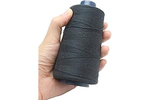 Black Weaving Thread for Net Sew In Weave 100% Polyester (1pc, Black)