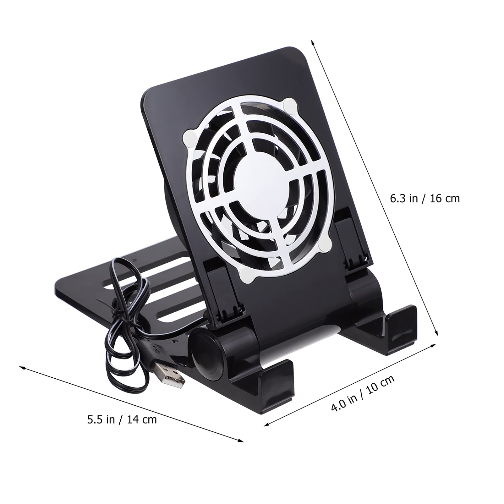jojofuny 2pezzi Supporto Per Smartphone e Consolle Da Gioco Con Ventilatore Usb Stand Portatile e Compatibile Per Switch Raffreddamento Efficiente e Superficie Stabile