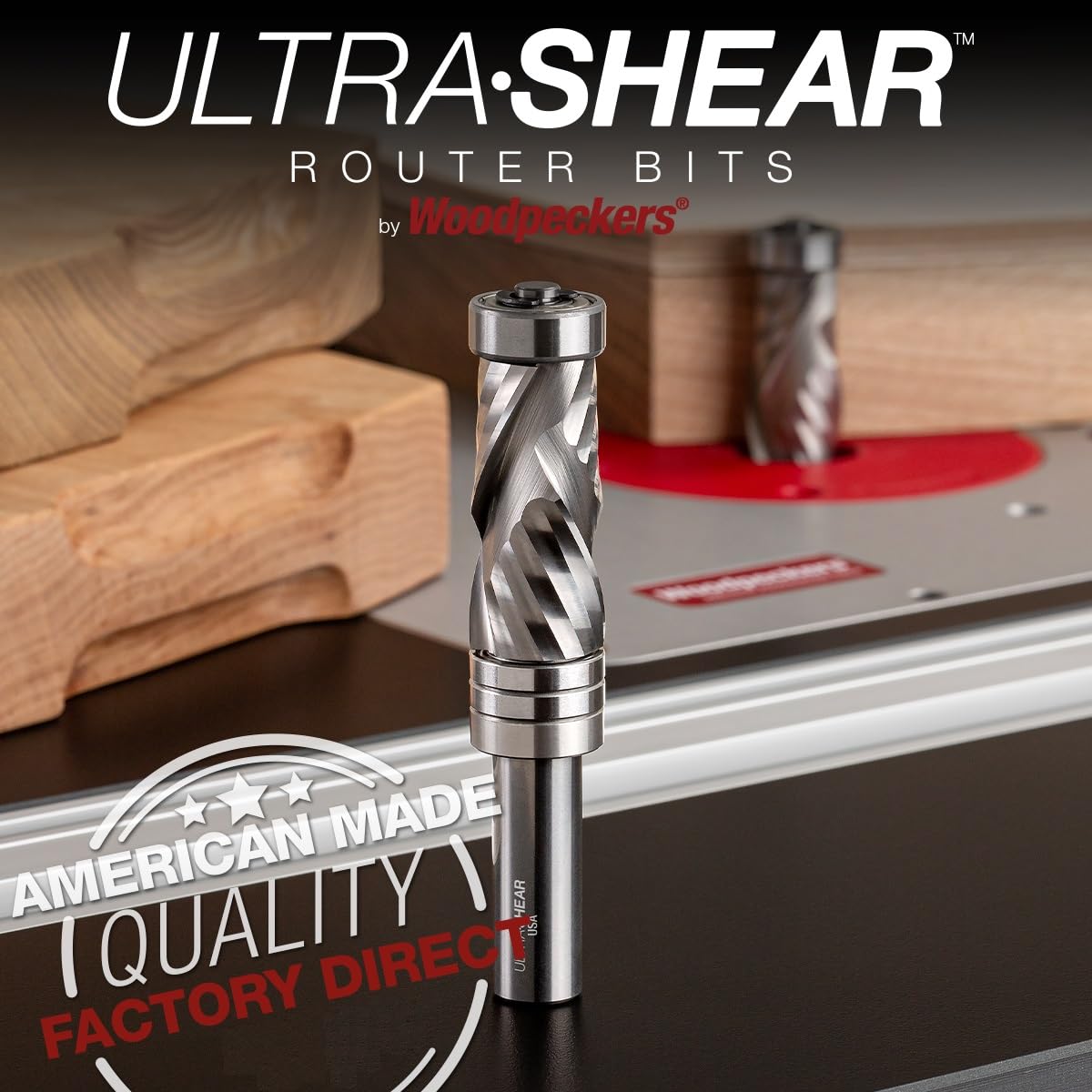 Double-bearing Spiral Flush Trim Router Bits 190/191/192B | Industrial ...