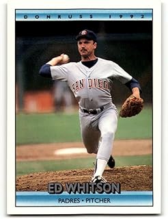 1992 Donruss #380 Ed Whitson San Diego Padres Baseball Cards EX/NM Baseball Card