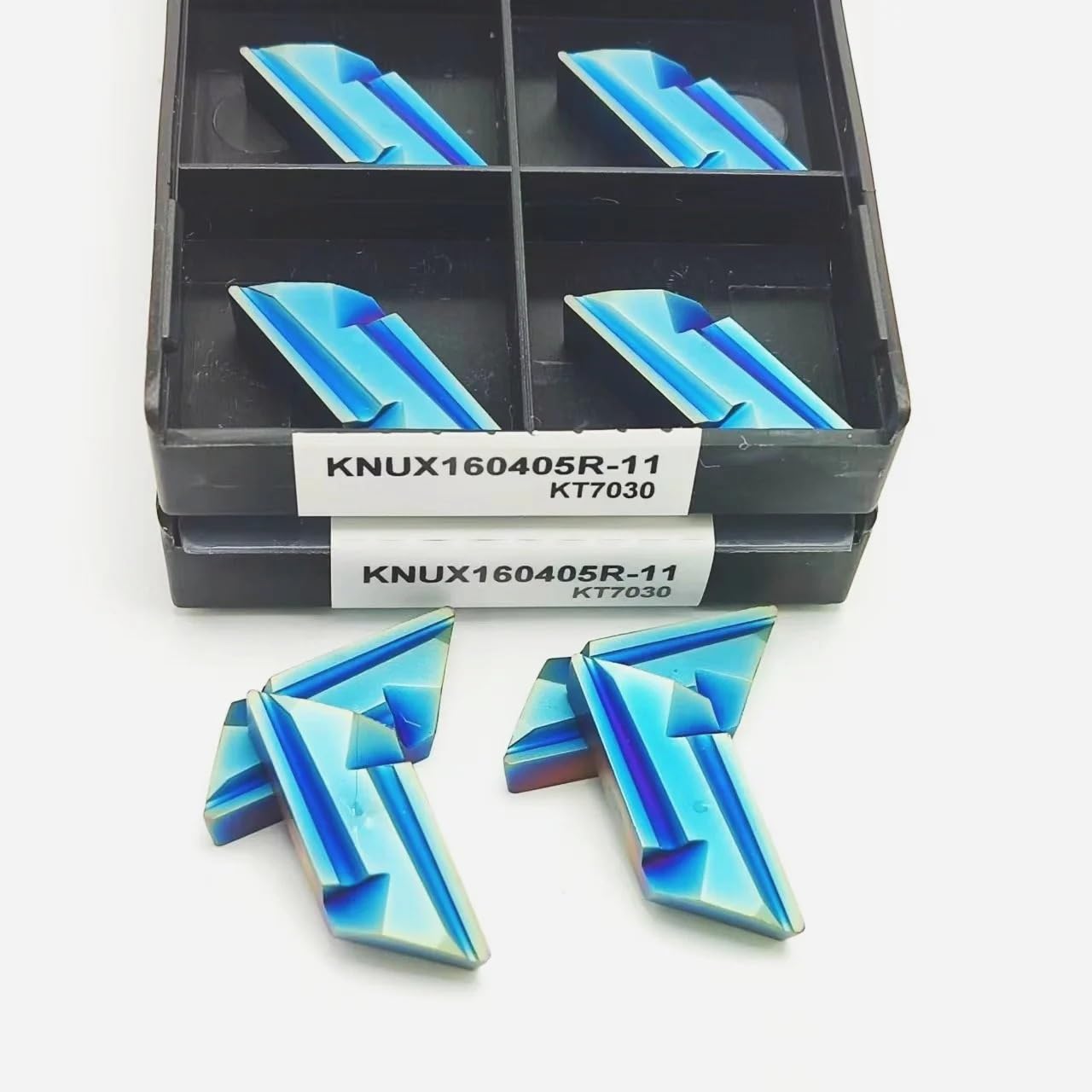 10 sztuk KNUX160405R-11 KT7030 Płytki z węglików spiekanych Narzędzie tokarskie Wkładki do frezowania Metalowe narzędzie tokarskie Narzędzia skrawające Płytki tokarskie z węglika wymiennego