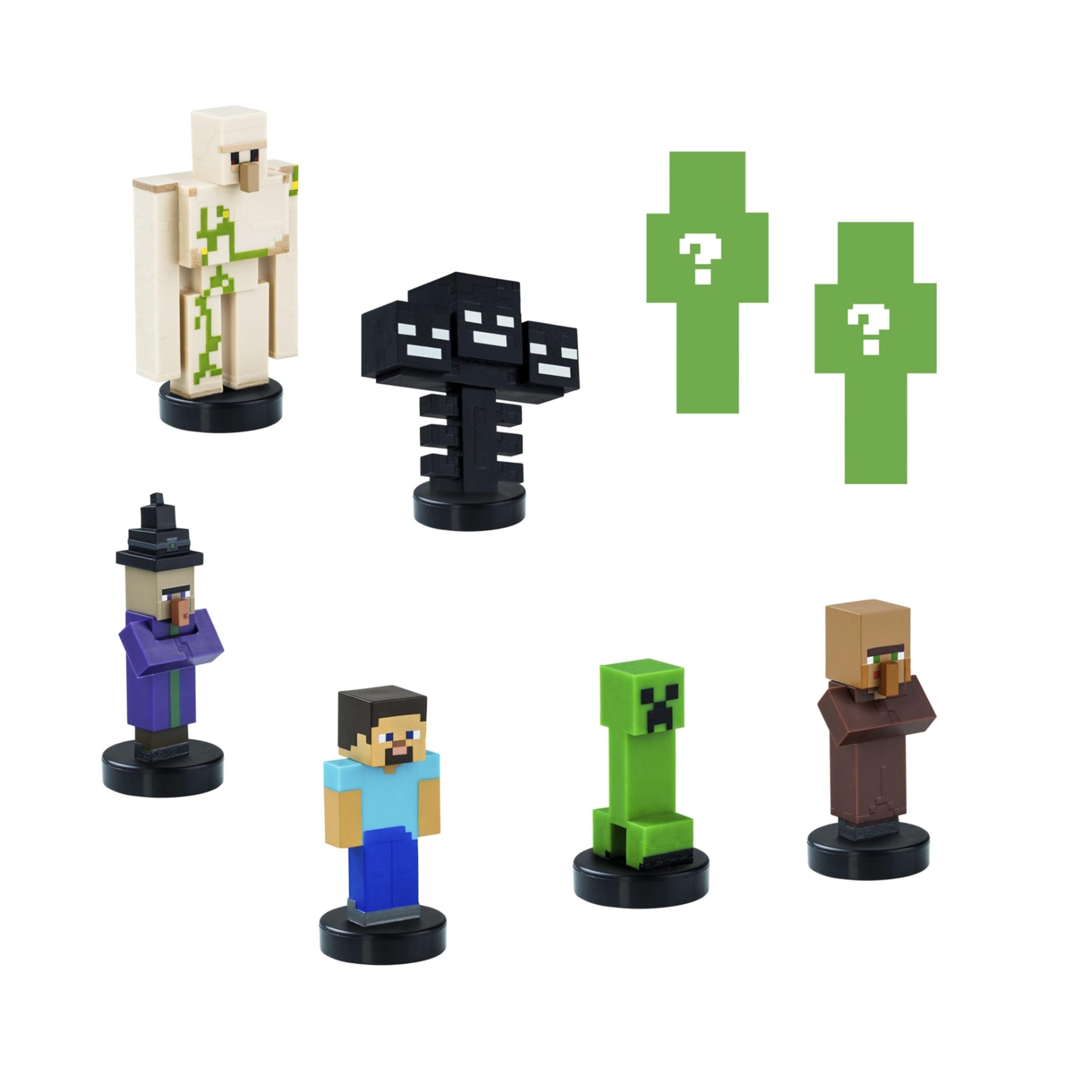 Bizak Minecraft Zestaw 8 figurek 5 cm, pudełko deluxe 1, 2 modele postaci do kolekcjonowania, oficjalna licencja na budowę wideo i cegły, dorośli fani i chłopcy lub dziewczęta (64110005-1