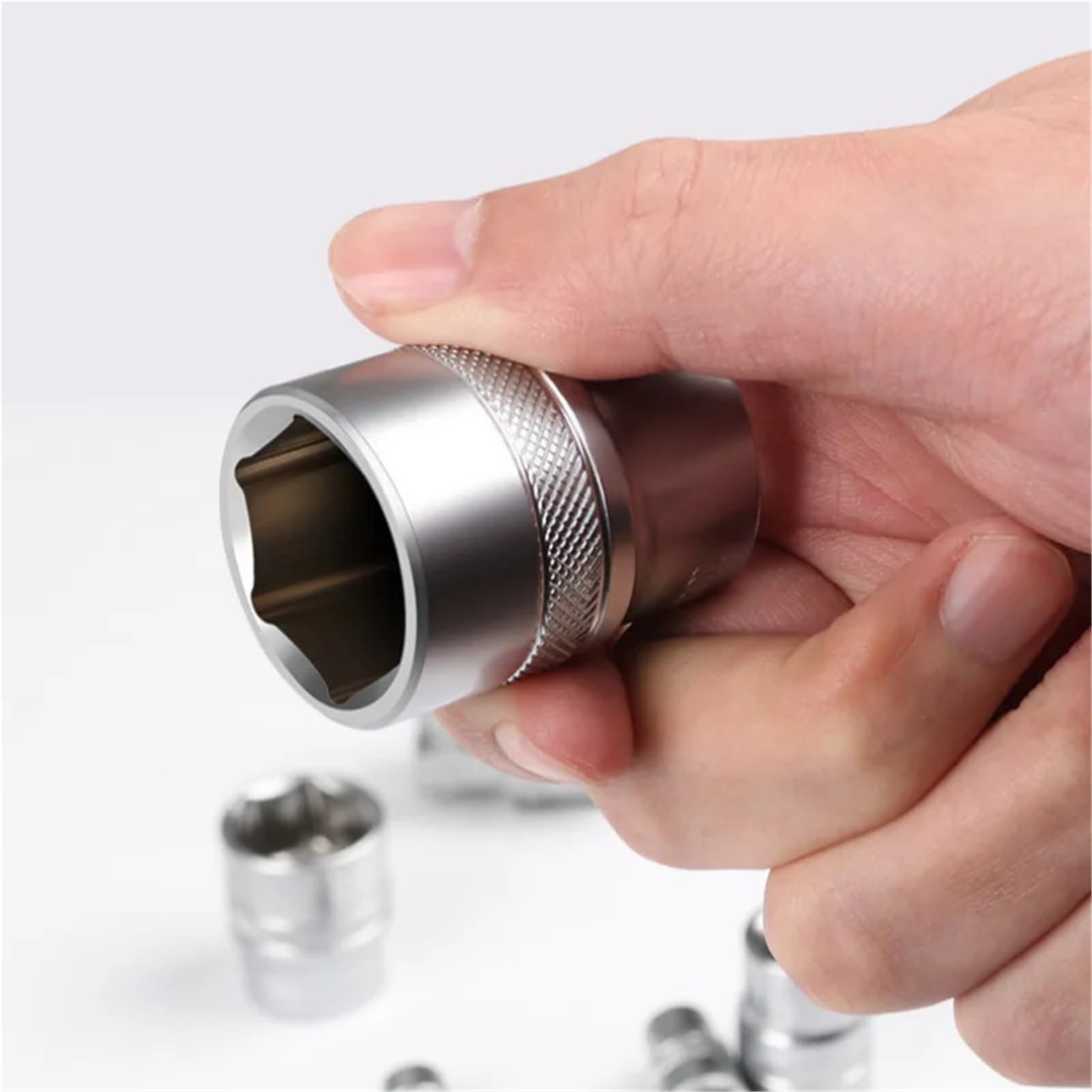 Llaves De Vaso Hexagonales Herramienta de soporte organizador trinquete, destornillador tuerca hexagonal, corto, largo y profundo(Long-10pcs-6.35mm)