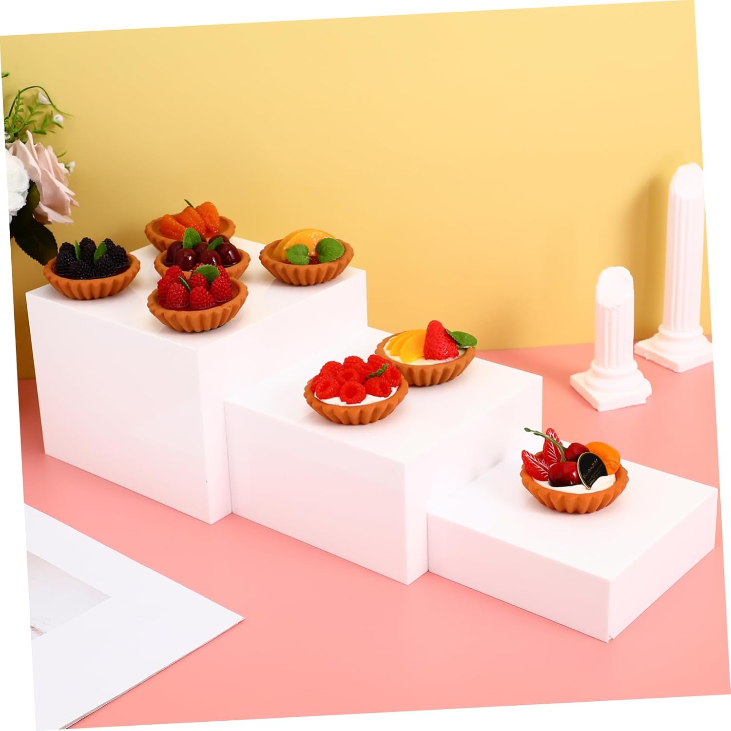 Veemoon 1set Cake Display Rack Stands for Dessert Table Set Food Display Stands for Risers Buffet Risers
