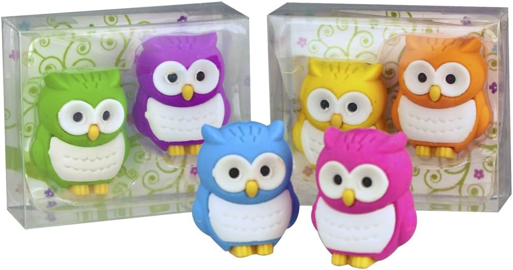 Trendhaus Trendhaus937575 Radierer Owls Eraser, Multi-Color