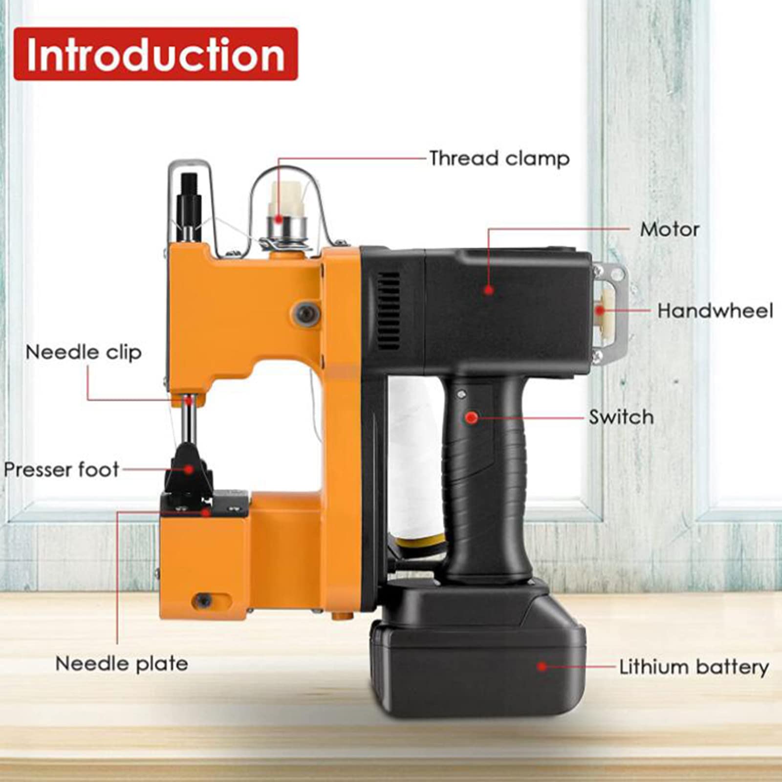 Macchina di chiusura di sacchetti, linea di sigillatura automatica per sacchetti tessuti, ideale per sacchetti di mangimi, semi, cemento e fertilizzanti, soluzione di imballaggio efficiente e