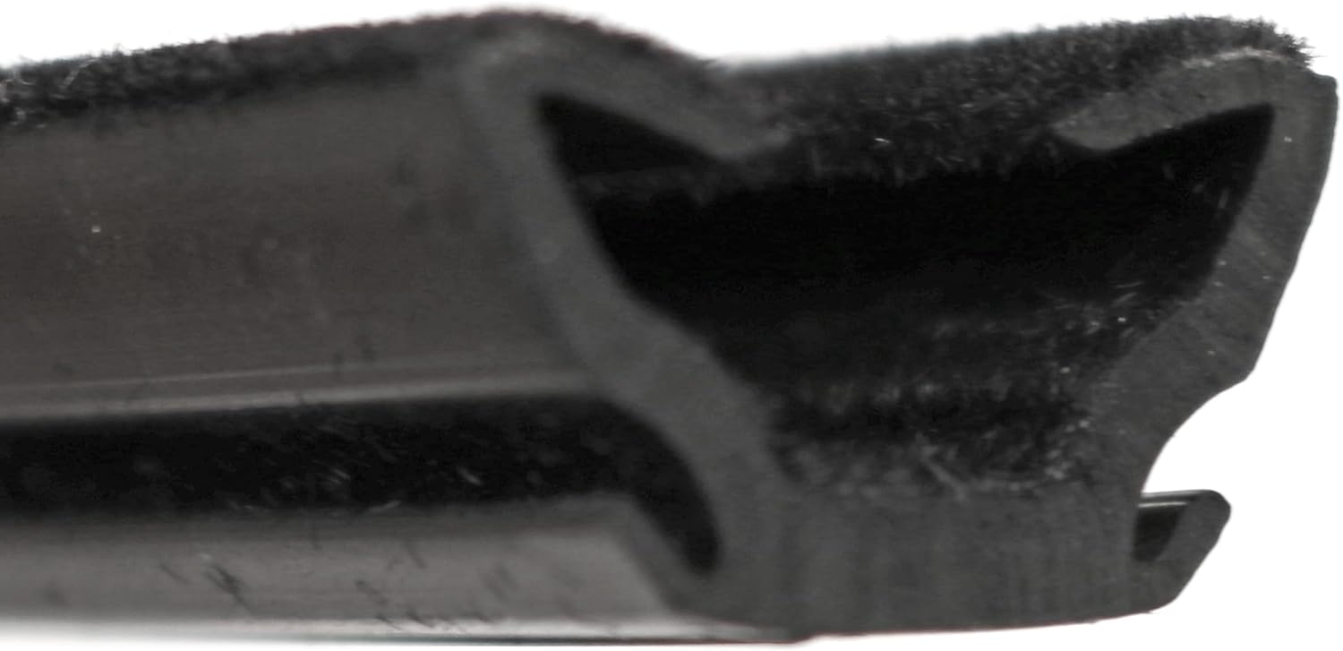 10867 Universal Fit Flexible EPDM Rubber Window Glass Run Channel 96" Length for Application- Ford & Mercury Fairlane 1966-71 AS134096 75000452 (Black)