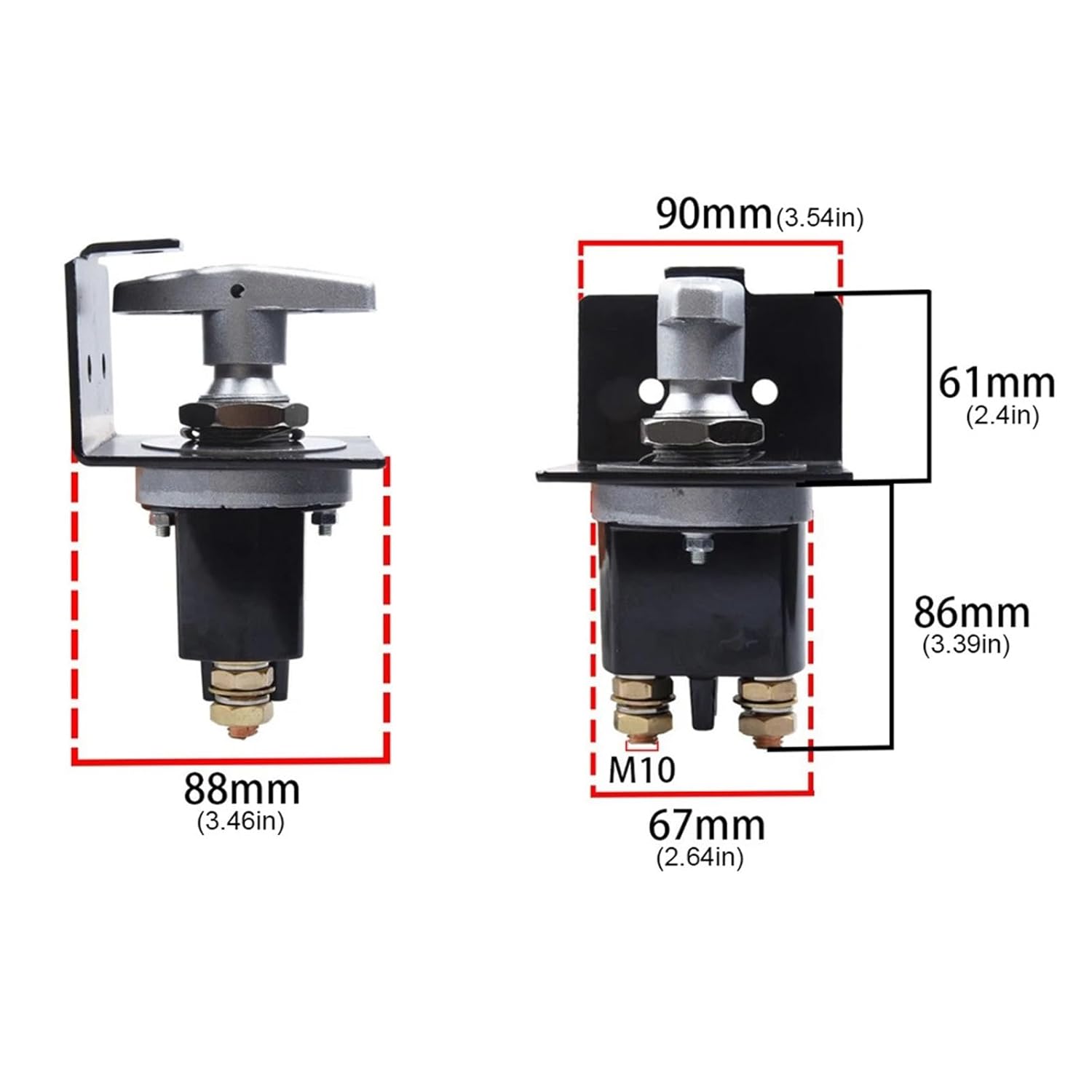500A Battery Kill Switch 12V Battery Circuit Cutter Battery Disconnect Switch for Car Truck RV Yacht Boat