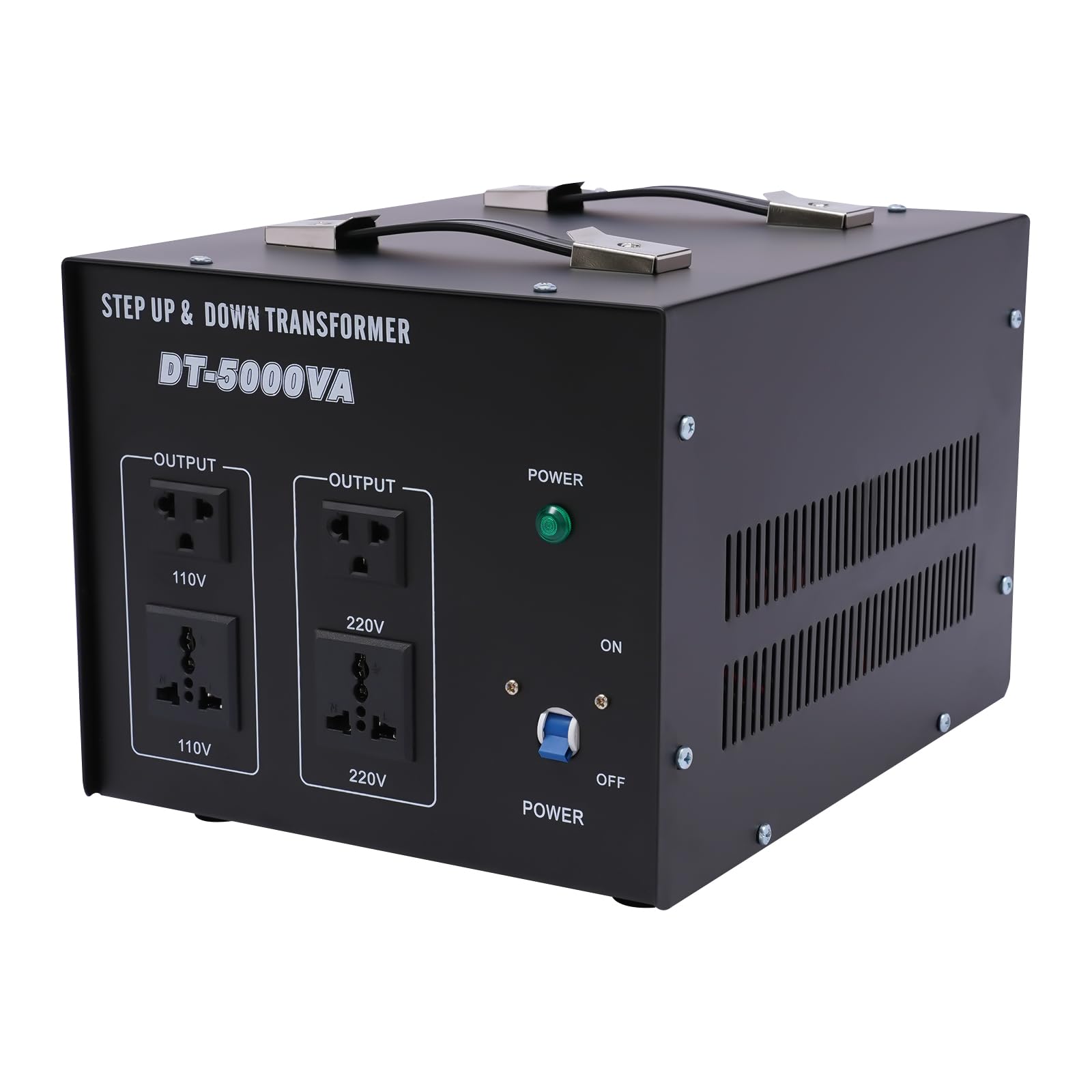 Transformador de tensión de 220 V a 110 V, transformador de 4500 W, 110 V a 220 V, convertidor de tensión step up/down para 220 V y 110 V, protección contra sobrecarga y sobrecalentamiento