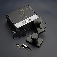 Vista 6 de Perillas de Puerta Negras Interiores, Manijas de Puerta Interiores para Armario, Perilla de Puerta Pismo Dummy