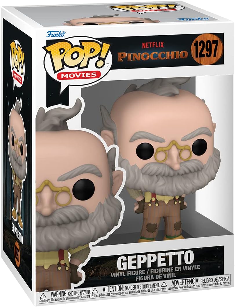 Funko Pop Movies: Netflix Pinocchio - Geppetto - Collectable Vinyl Figure - Gift Idea - Official Merchandise - Toys for Kids & Adults - Cartoon/Animation Fans - Model Figure for Collectors
