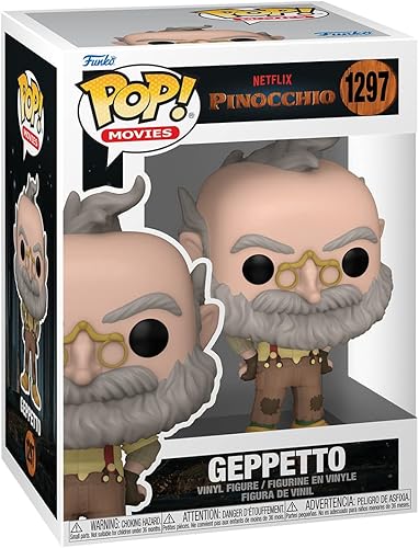 Miniatura 2 de Funko Pop Movies Netflix Pinocho - Geppetto - Figura de vinilo coleccionable - Idea de regalo - Producto oficial - Juguetes para niños y adultos -