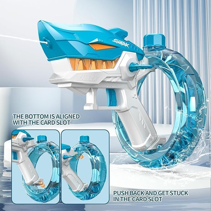 Image of High-Pressure Water Shooter Gun - Ultimate Splash Soaker Toy for Kids and Adults, Perfect for Pool, Beach, and Backyard Fun, Ideal for Summer Water Battles, Outdoor Games (WG2)