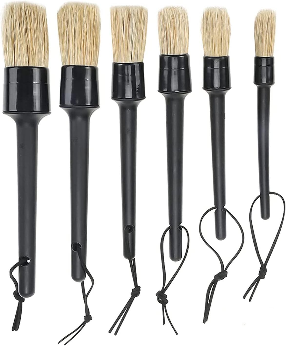 6 Pcs of Car Detailing Brush Set, Auto Detail Brushes Kit