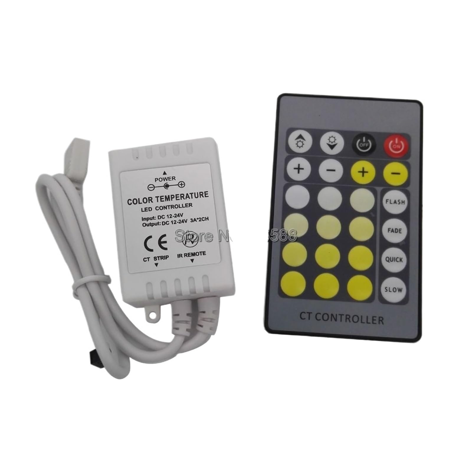Contrôleur réglable de température de couleur pour ruban LED bicolore