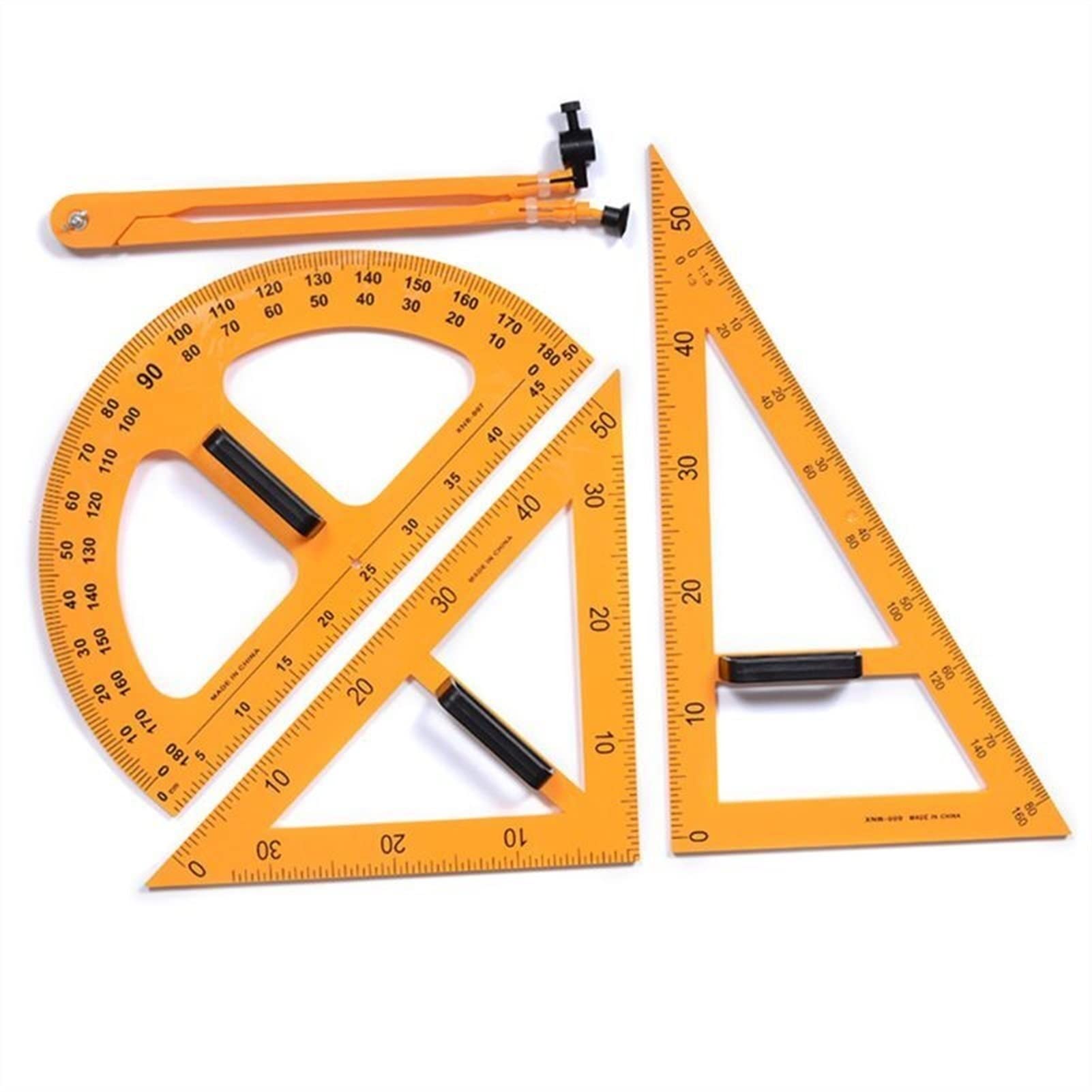 Mathematik-Geometrie-Set, Zirkel, Mathematik-Geometrie-Set, Mathematik-Winkelmesser-Set, Geometrie-Set, Kompass for Geometrie – Multifunktions-Lehrlineal-Set, Dreieck-Zirkel, Winkelmesser, Messlineal,