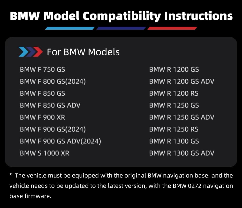 5" Display Moto Wireless CarPlay Android Auto Navigatore IP67 | Display touch IPS 800nit IP67, doppio supporto antifurto a sgancio rapido. Compatibile con moto universali e base BMW.