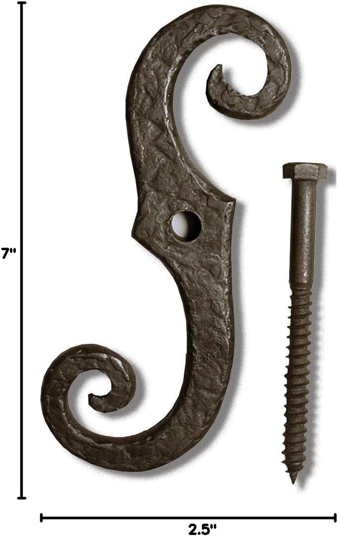 Coastal Bronze - 7" Shutter Dog - Solid Bronze (Right Hand)