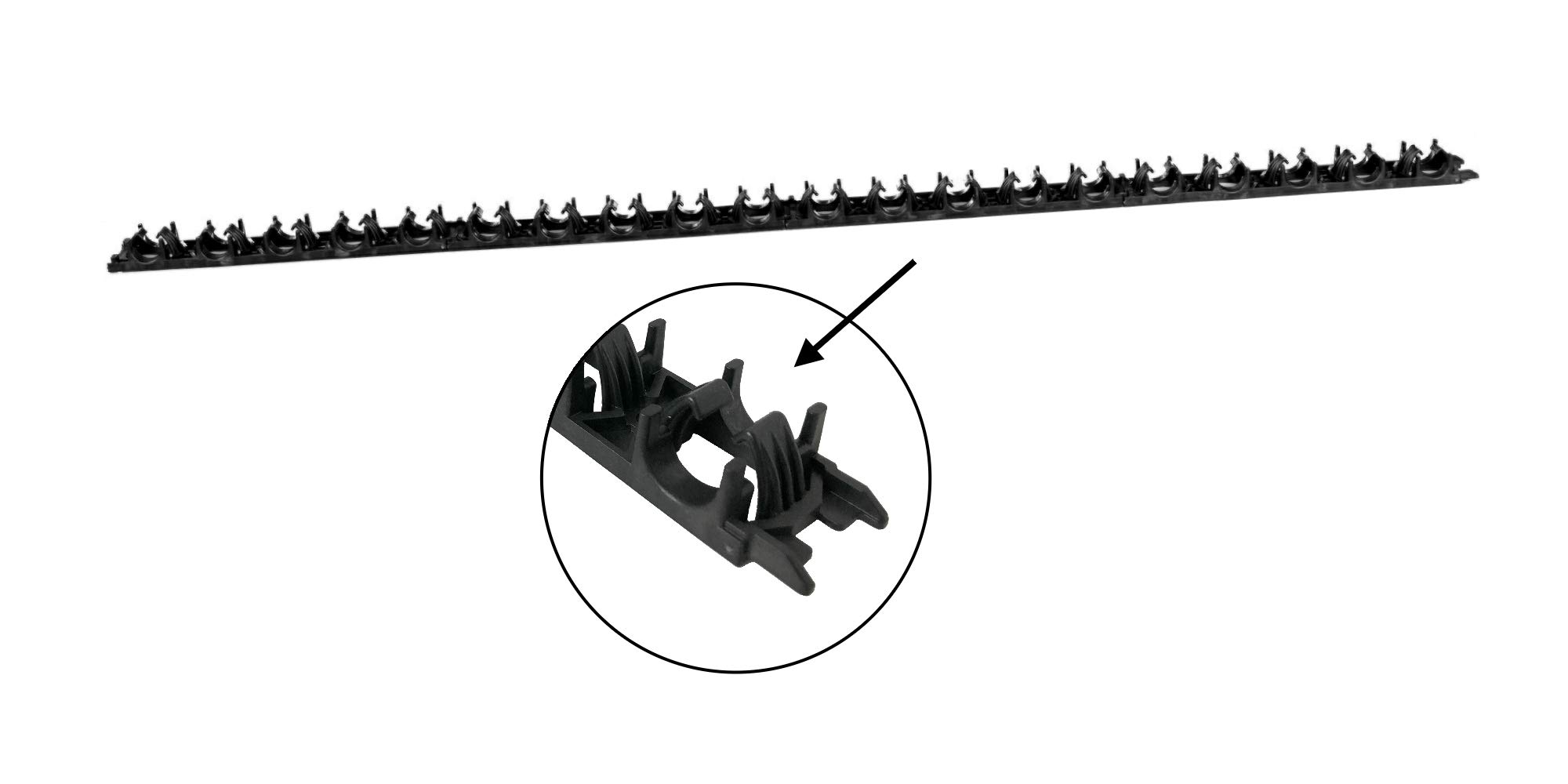 HoWaTech Klemmschienen ø14-22mm mit Klebung für Fußboden- oder Wandheizung | 10-100 Stück, Stückzahl:100 Stück