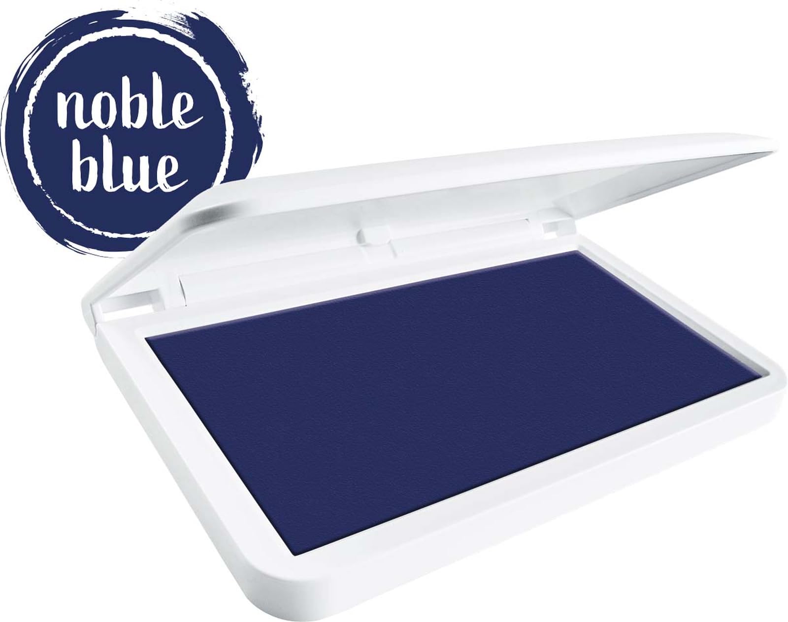 Set di timbri in legno COLOP Woodies "Motivation" con 12 motivi, timbro di riconoscimento e motivazione in legno di faggio, dimensione: Ø 29 mm, incl. 1 tampone d'inchiostro, blu, 50 x 90 mm