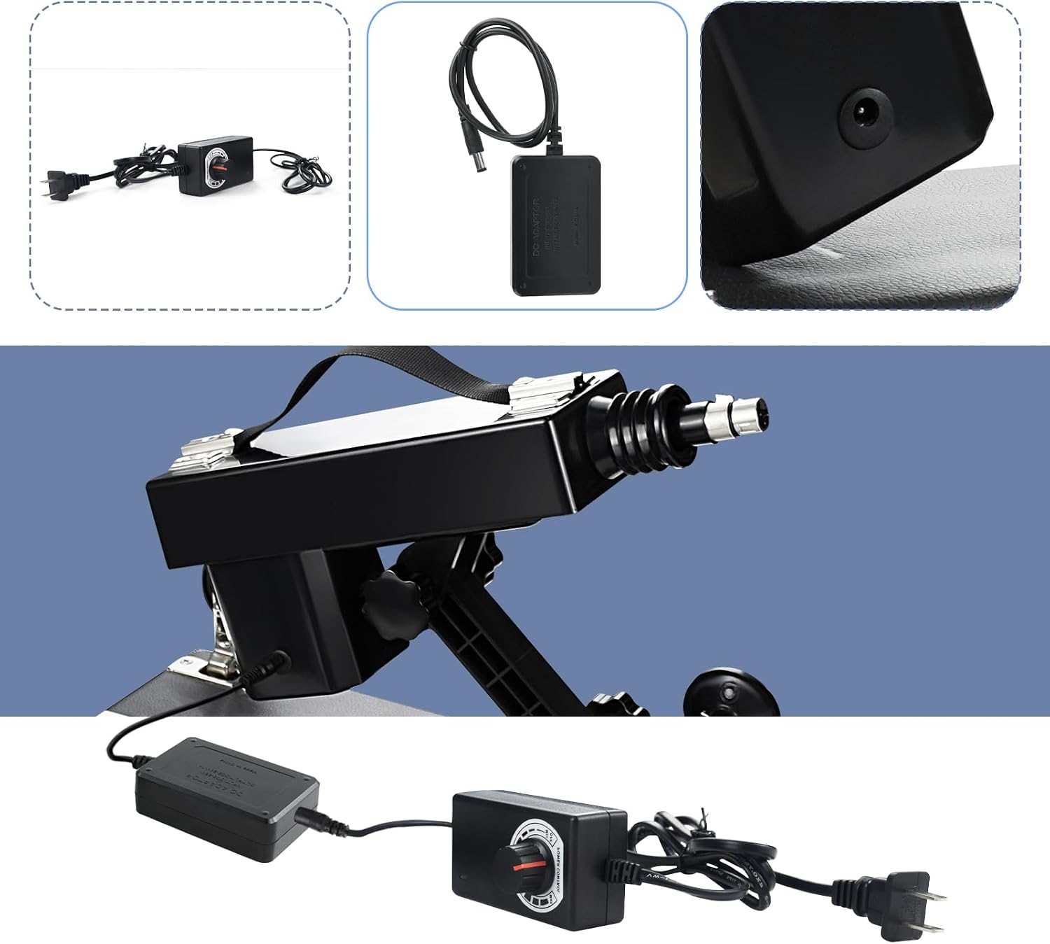 ANNGEOK Sexmachine Remote Sets 3XLR Thrusting Dildo Machine Remote Control Device Sex Attachments Control Suit, 3XLR Thrusting Machine Sex Remote Extra Supplementary Accessories
