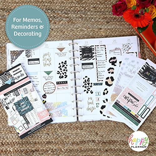 Happy Planner Sticker Pack for Calendars, Journals, and Planners, Multicoloured Scrapbook Accessorie