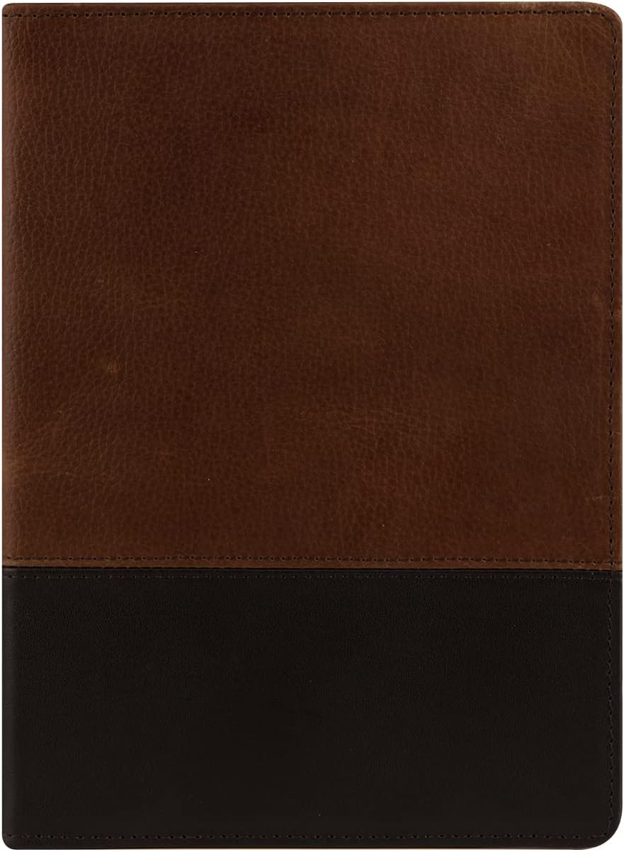 FranklinCovey - Logan Cover - Leather - Open Cover for Wirebound Planners (Classic, Chocolate/Espresso)